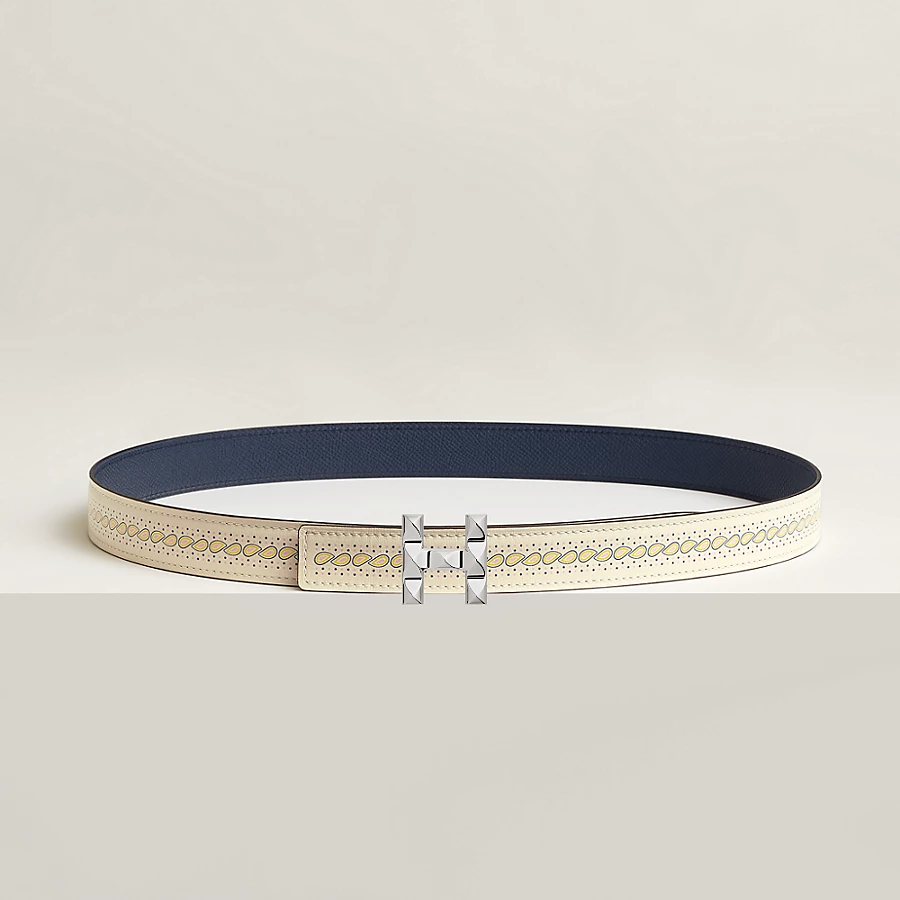 H Infini belt buckle & Bandana leather strap 24 mm - Image 1